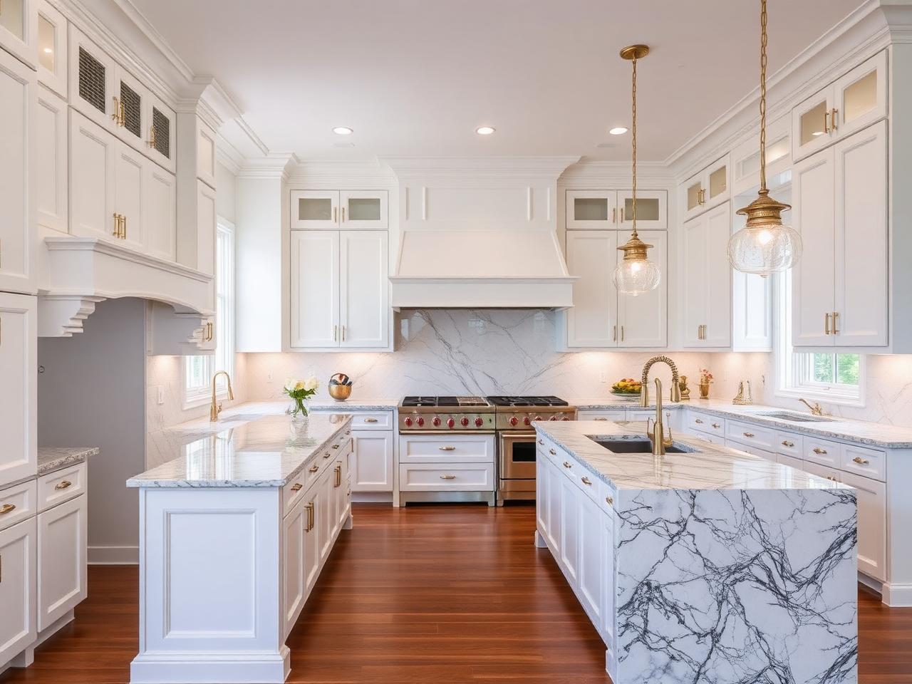 Updated kitchen interior in a North Texas home